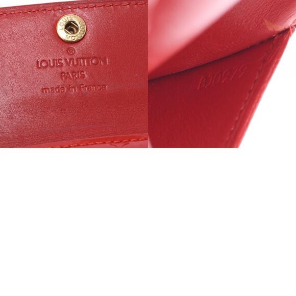 Louis Vuitton Vernis Patent Ludlow Wallet Rouge Monogram Case - Picture 12 of 12